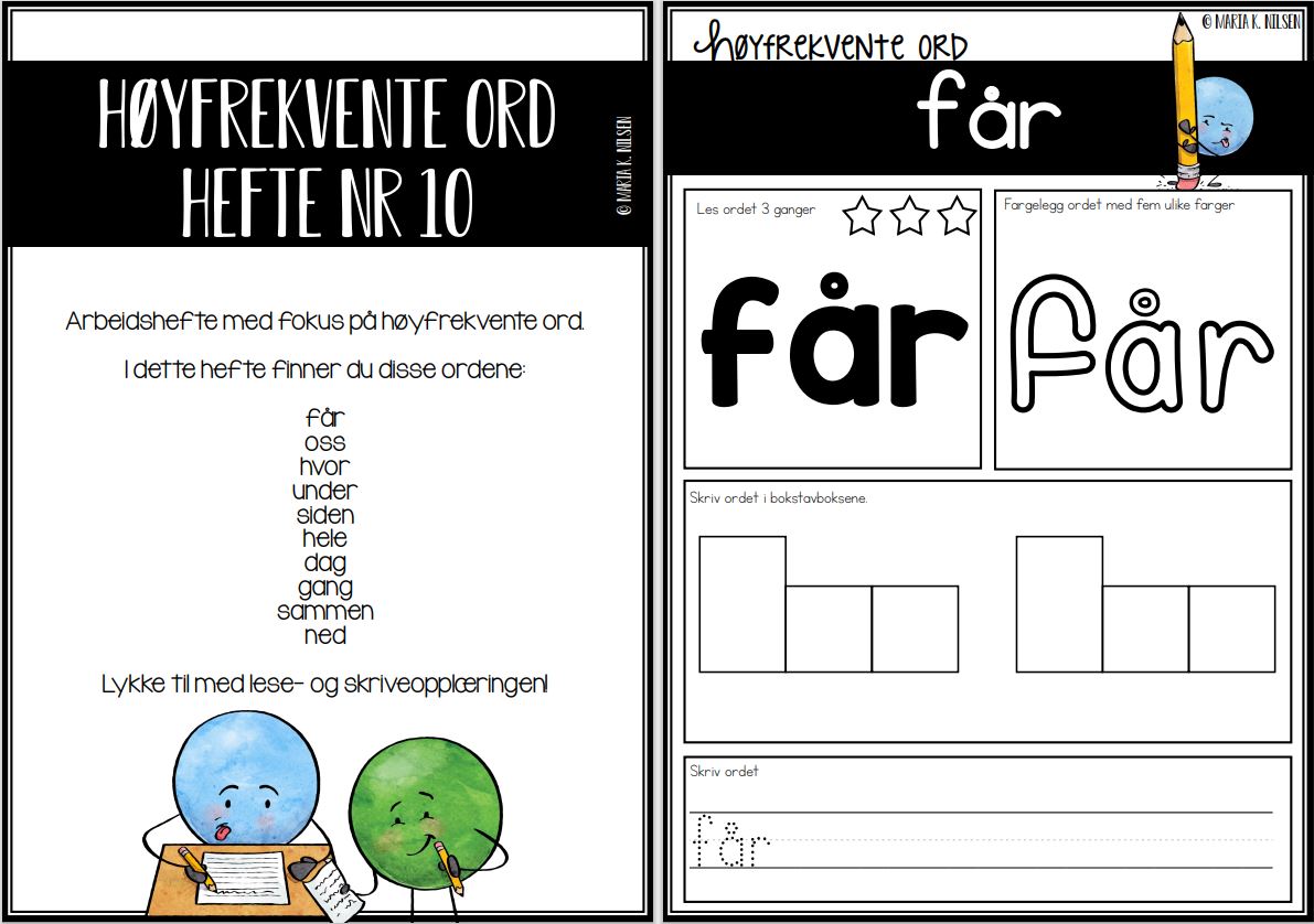 Høyfrekvente ord 10 – ord 91-100