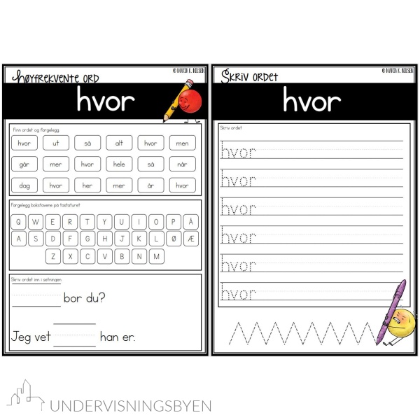 SAMLEPAKKE Høyfrekvente ord - 1-100 - Bilde 10