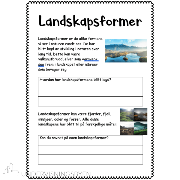 Landskapsformer