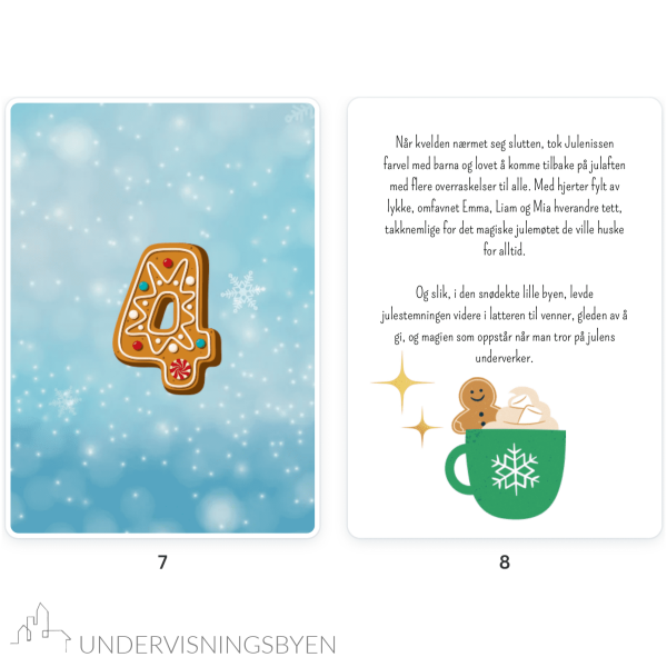 Julefortelling i 4 deler på norsk og engelsk / leselekse i desember? mellomtrinnet! - Bilde 5