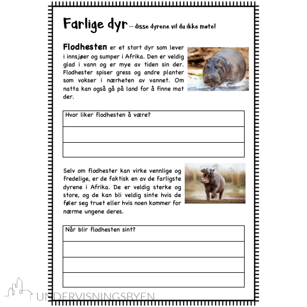 Farlige dyr- disse vil du ikke møte!