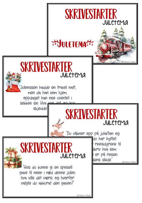 Skrivestartere – Jul