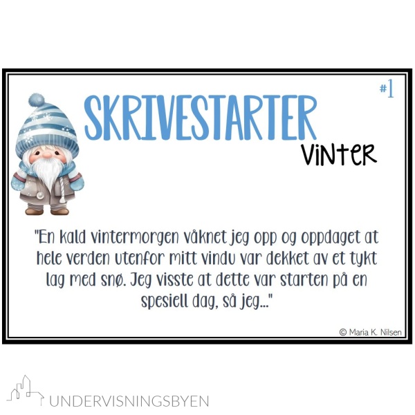 Skrivestartere med tema: vinter - Bilde 3
