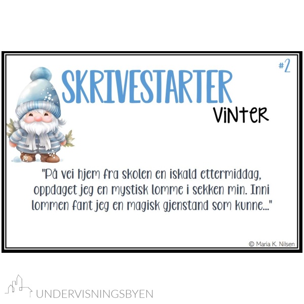 Skrivestartere med tema: vinter - Bilde 4
