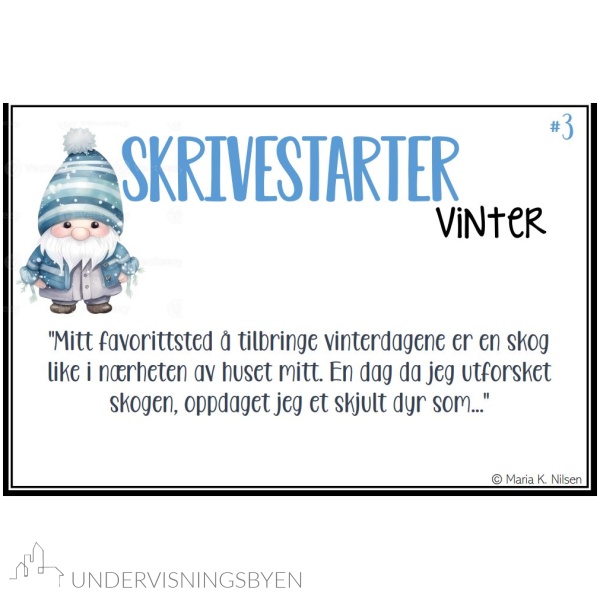 Skrivestartere med tema: vinter - Bilde 5