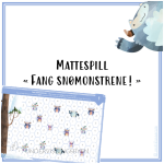 Mattespill – Fang snømonstrene!