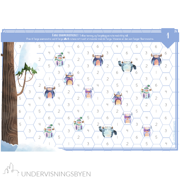 Mattespill - Fang snømonstrene! - Bilde 2