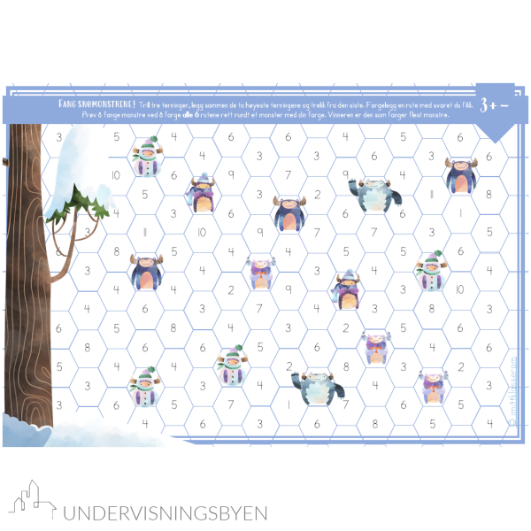 Mattespill - Fang snømonstrene! - Bilde 3