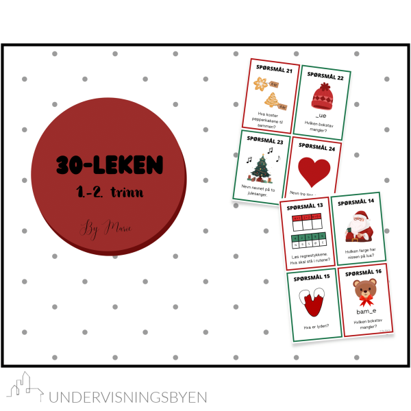 30-leken med juletema (BM/NN)