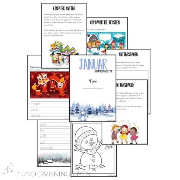 Arbeidshefte - januar 1.-2. trinn