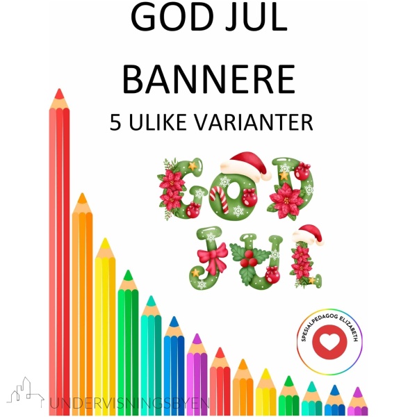 God jul bannere, 5 varianter