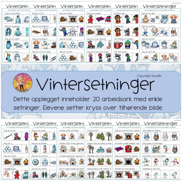 Vintersetninger - lese