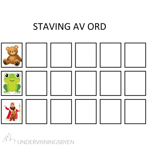 42 ord å stave - arbeidsark - skriveremser - begrepstrening - Bilde 2