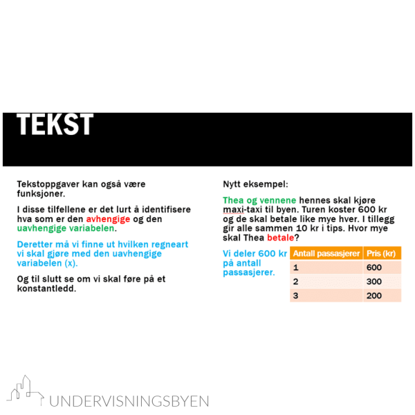 Presentasjon hva er en funksjon