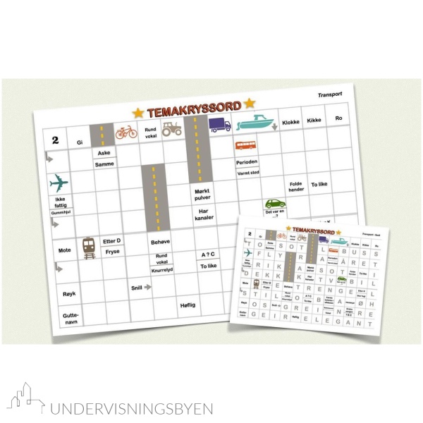 Temakryssord Transport