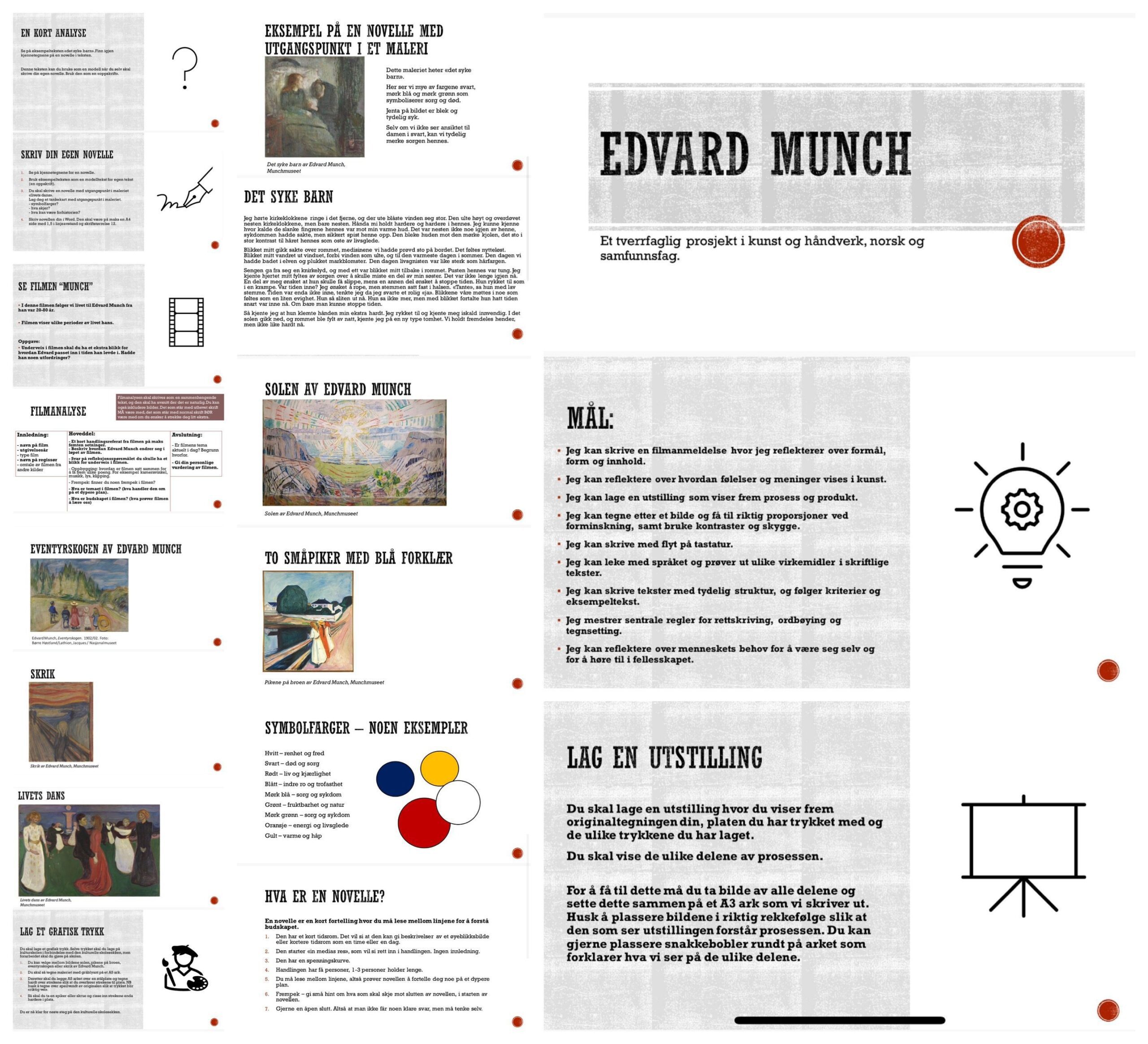 Et prosjekt om Edvard Munch