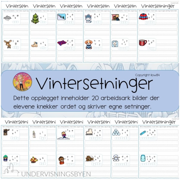 Vintersetninger - skrive
