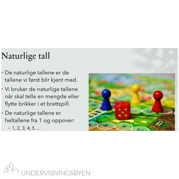 Presentasjon navn på tall