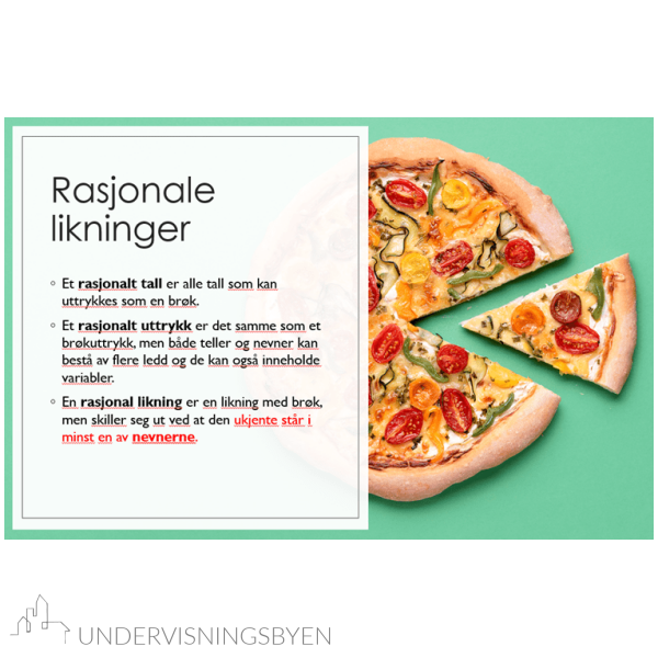 Presentasjon likninger (rasjonale)