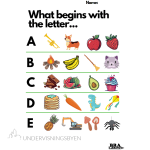 What begins with the letter… A-Z