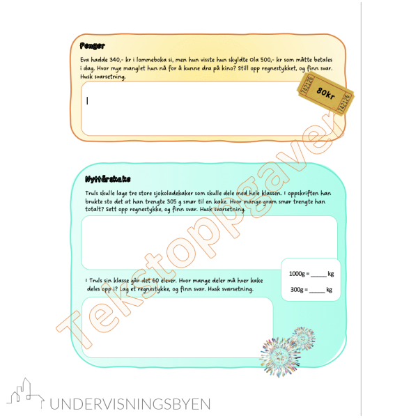 Nyttårsoppgaver matte - Bilde 3
