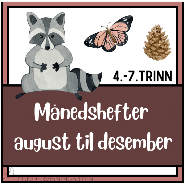 Månedshefter august til desember 4.-7.trinn