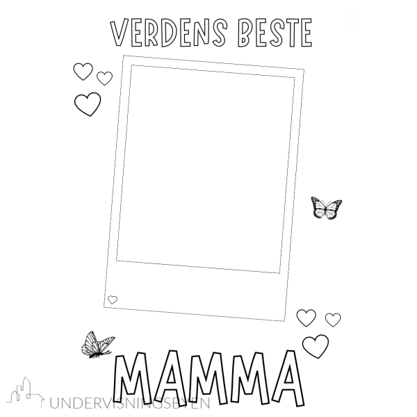 Morsdag / diplom / fargelegging / skriving / 6 sider - Bilde 2