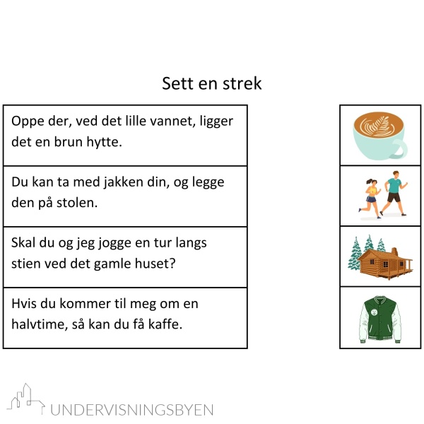 15 arbeidsark med lettleste setninger & leseforståelse 3 - første høyfrekvente ord, lydrette 2- til 5-lydsord og dobbelt konsonant - Bilde 4