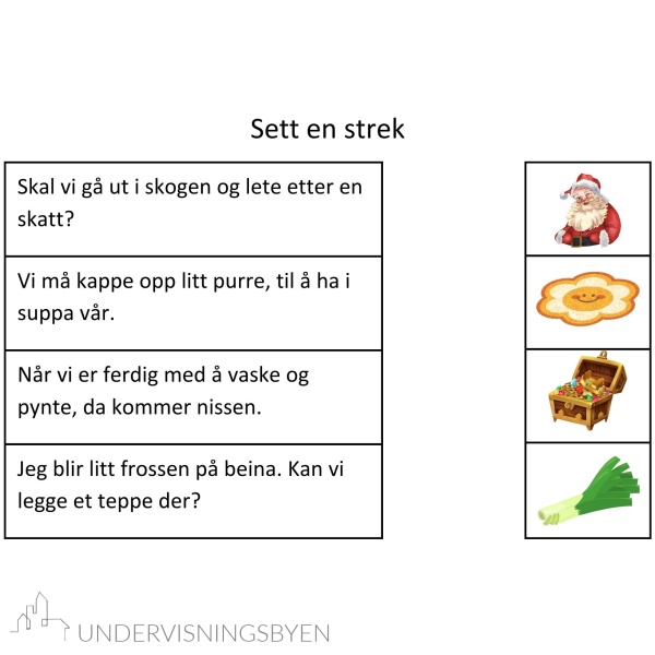 15 arbeidsark med lettleste setninger & leseforståelse 3 - første høyfrekvente ord, lydrette 2- til 5-lydsord og dobbelt konsonant - Bilde 6