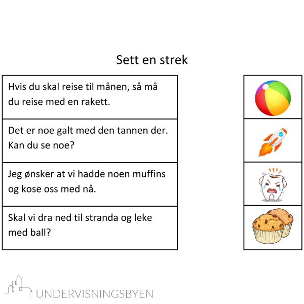 15 arbeidsark med lettleste setninger & leseforståelse 3 - første høyfrekvente ord, lydrette 2- til 5-lydsord og dobbelt konsonant - Bilde 7