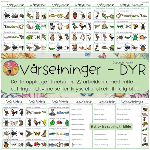 Vårsetninger - Dyr