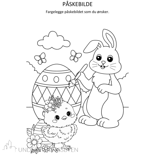 Påske-gøy. 20 siders arbeidshefte med enkle oppgaver innen tall, telling, bokstaver, alfabetet, speiling, mønster, labyrinter, staving, lesing med mye mere - Bilde 12