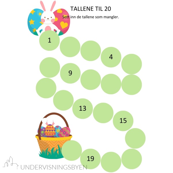 Påske-gøy. 20 siders arbeidshefte med enkle oppgaver innen tall, telling, bokstaver, alfabetet, speiling, mønster, labyrinter, staving, lesing med mye mere - Bilde 4
