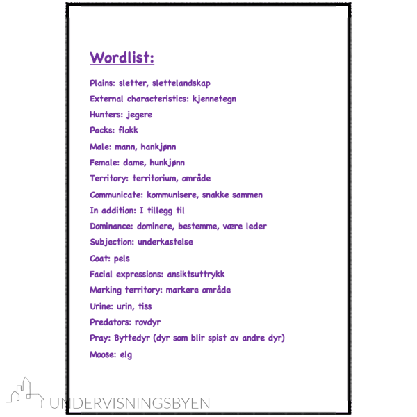 A booklet on: Wild animals - Bilde 4