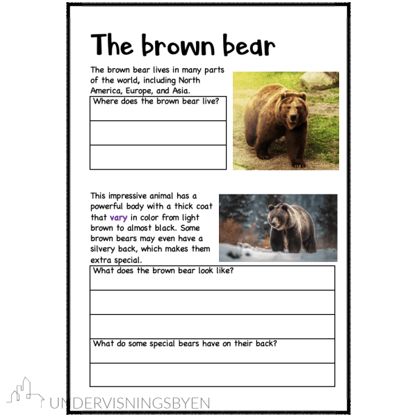 A booklet on: Wild animals - Bilde 23