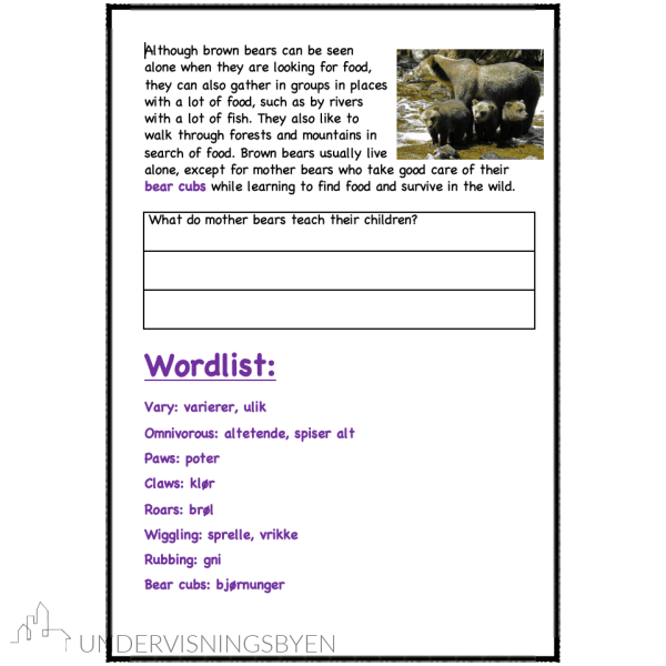 A booklet on: Wild animals - Bilde 25