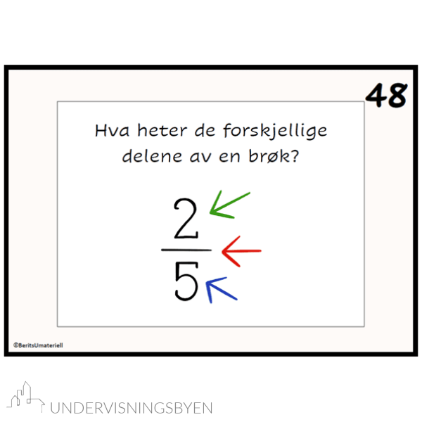 Uteskole/aktivitetspakke med brøk, mellomtrinn - Bilde 10