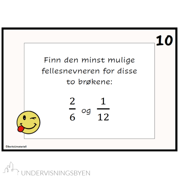 Uteskole/aktivitetspakke med brøk, mellomtrinn - Bilde 2