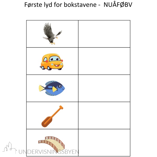 Finn første lyd - 150 bilder å finne første lyd til for bokstavgruppene - SILOREMA - NUÅFØBV - TGJHKDPÆ - Bilde 4