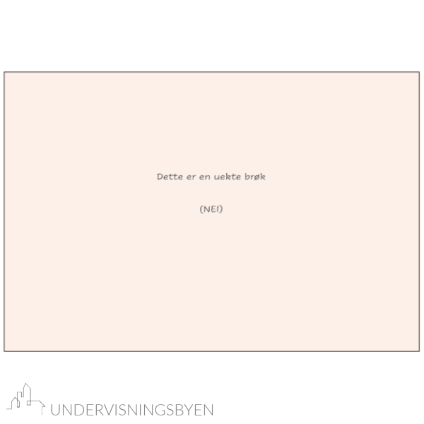 Uteskole/aktivitetspakke med brøk, mellomtrinn - Bilde 13
