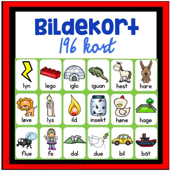 Bildekort til alfabetet