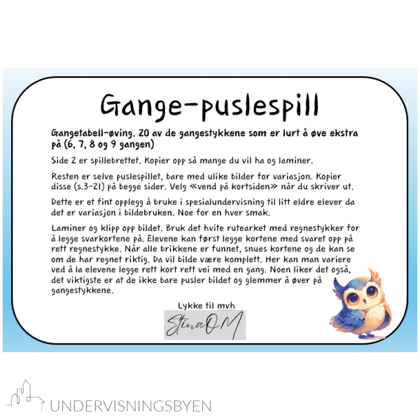Gange-puslespill