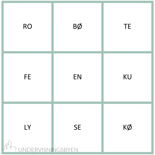 Lydrette 2-lydsord / leselotto, små eller store bokstaver , inntil 4 spillere - Bilde 3
