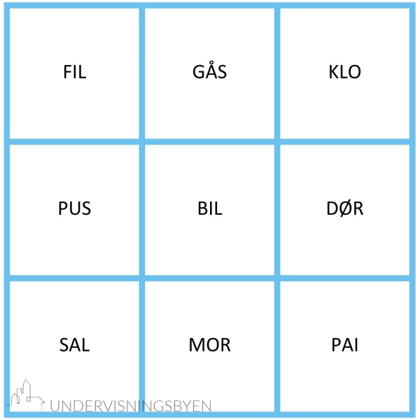 Lydrette 3-lydsord / leselotto, små eller store bokstaver , inntil 8 spillere - Bilde 3