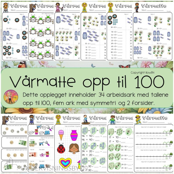 Vårmatte - opp til 100