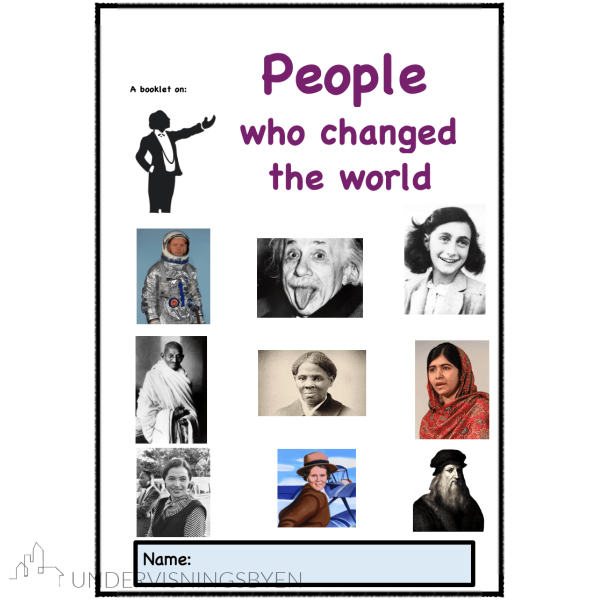 A booklet on: People who changed the world