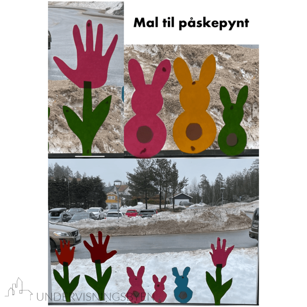 Mal til vinduspynt - påske