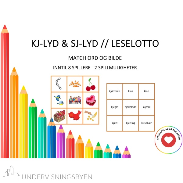Kj-lyd & sj-lyd // leselotto for inntil 8 spillere
