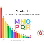 Alfabetet – enkelt puslespill med alle bokstavene