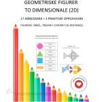 2 dimensjonale geometriske figurer (2D) – sirkel, trekant, kvadrat og rektangel